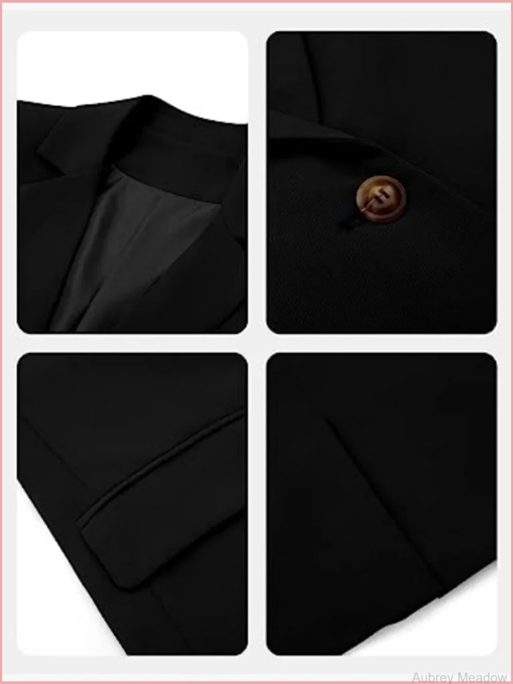 Women's Business Casual Blazer with Lined Professional Work Suit Jacket Pockets